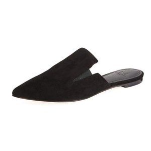 Marc Fisher Shilo Black Suede Flat Mule E787